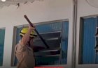 Bombeiros resgatam criança trancada em banheiro de posto de saúde em Goiatuba