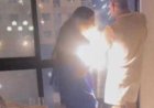 momento em que rojão invade apartamento e fere mulher gravemente