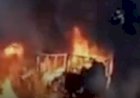 Caminhão com produtos químicos explode na BR-153