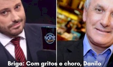 Briga: Com gritos e choro, Danilo Gentili expulsa Otávio Mesquita de camarim no SBT