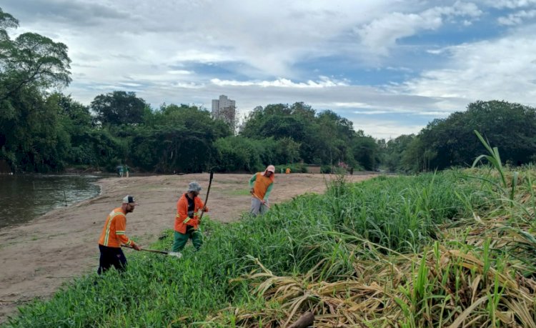 Prefeitura de Goiânia retira mais de 25 toneladas de lixo do Rio Meia Ponte